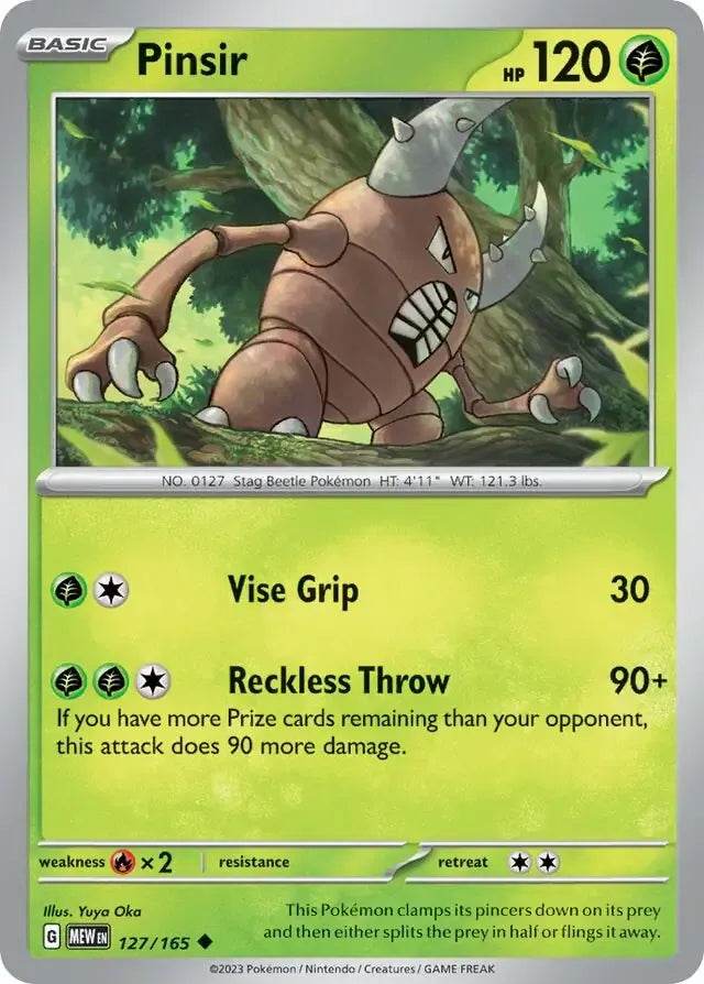 Pinsir 127/165 Uncommon - MissingNo.
