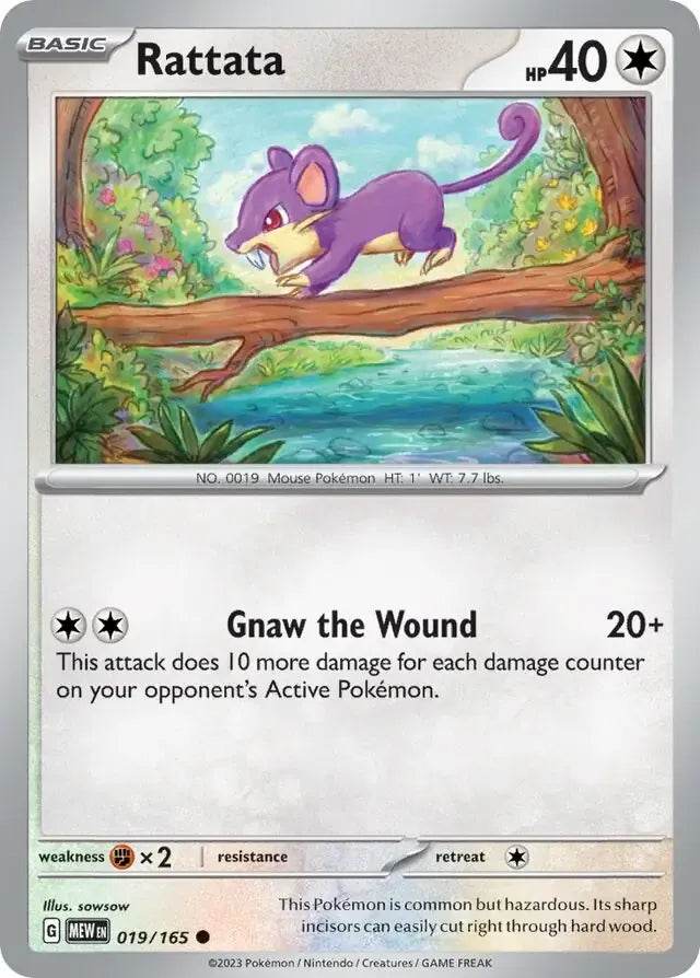 Rattata 19/165 Common - MissingNo.