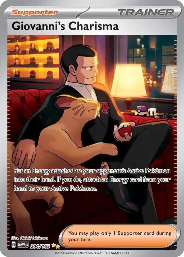 Giovanni's Charisma 204/165 Special Illustration Rare - MissingNo.