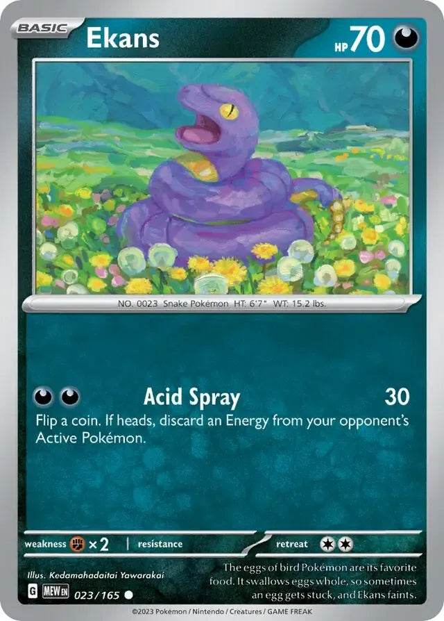 Ekans 23/165 Common - MissingNo.