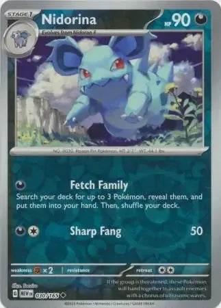Nidorina 30/165 Reverse Uncommon - MissingNo.