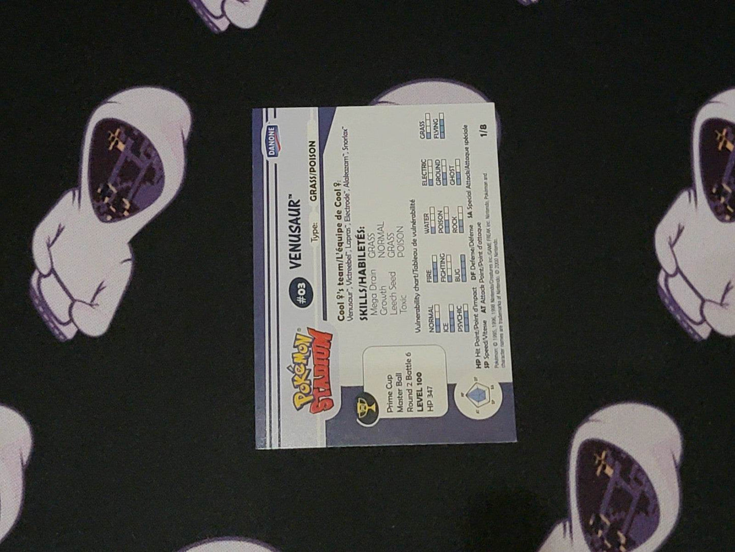 Venusaur 2000 Danone Pokemon Stadium Holo #3 VHTF - MissingNo.