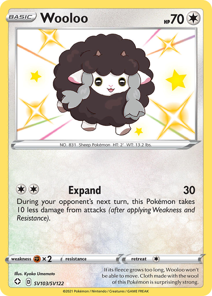 Wooloo SV103/SV122 Holo Rare