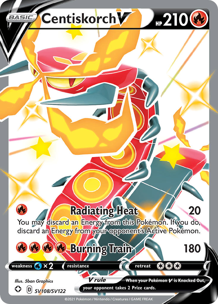 Centiskorch V SV108/SV122 Holo Rare V