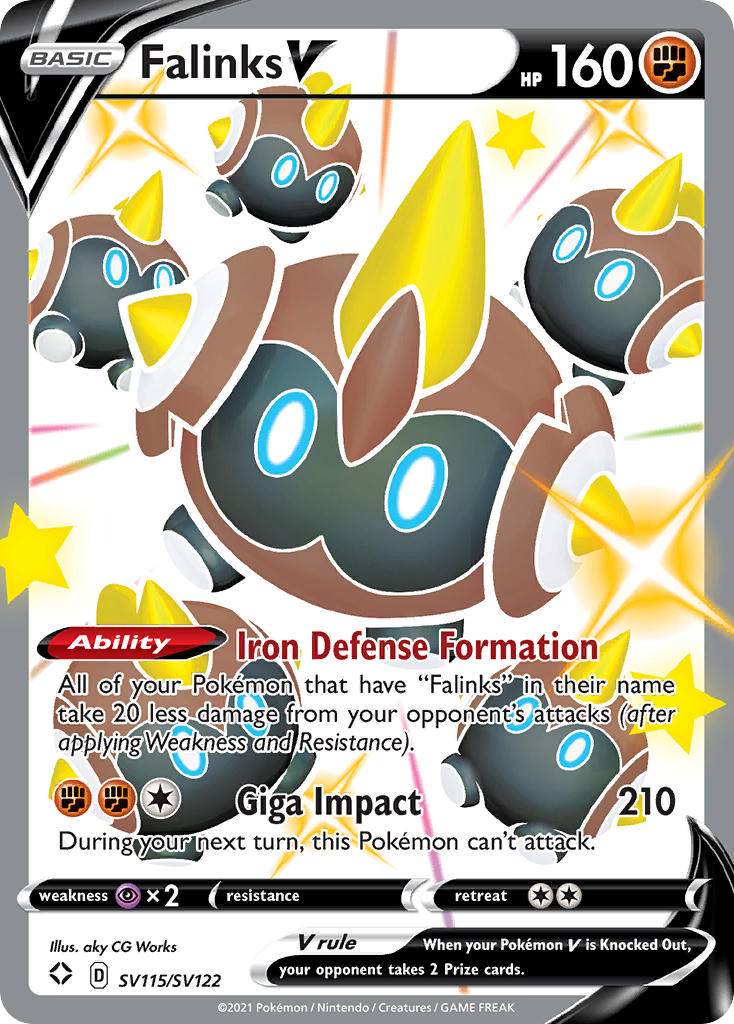 Falinks V SV115/SV122 Holo Rare V