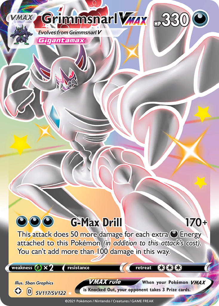 Grimmsnarl VMAX SV117/SV122 Holo Rare VMAX
