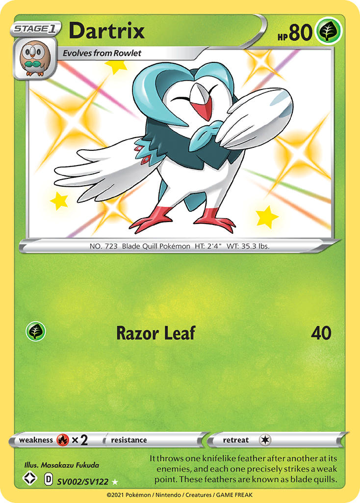 Dartrix SV002/SV122 Holo Rare