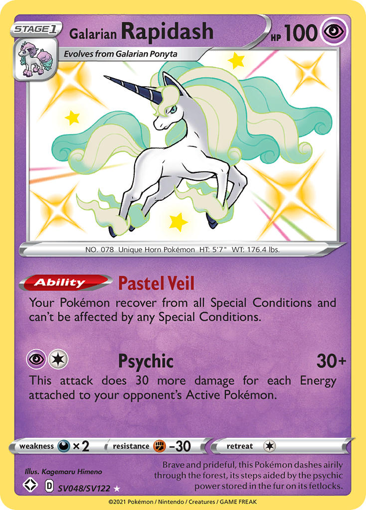 Galarian Rapidash SV048/SV122 Holo Rare