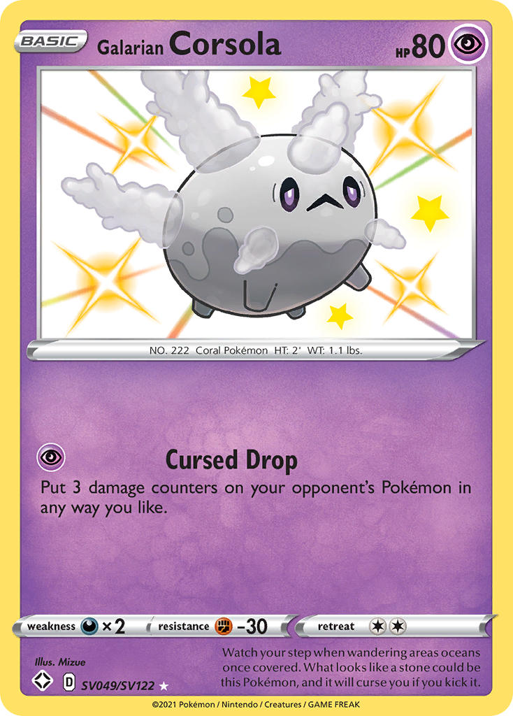 Galarian Corsola SV049/SV122 Holo Rare
