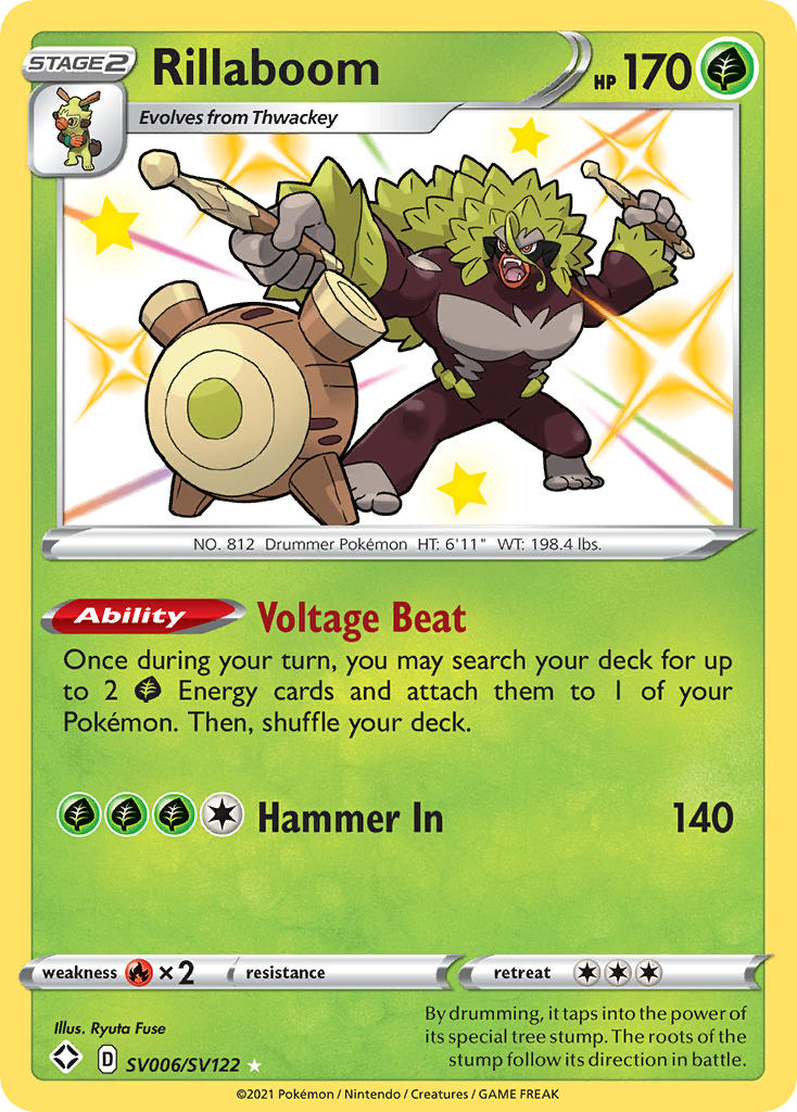 Rillaboom SV006/SV122 Holo Rare