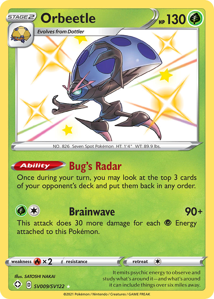 Orbeetle SV009/SV122 Holo Rare