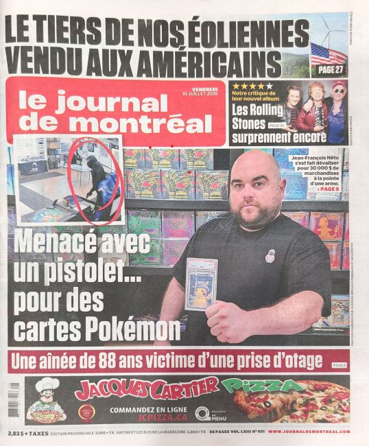 Menacé avec un pistolet... pour des cartes Pokémon