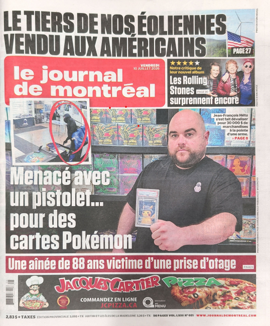 Menacé avec un pistolet... pour des cartes Pokémon