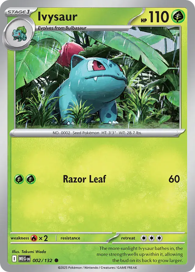 Ivysaur #002 Mega Evolution Pokémon TCG Card – Base