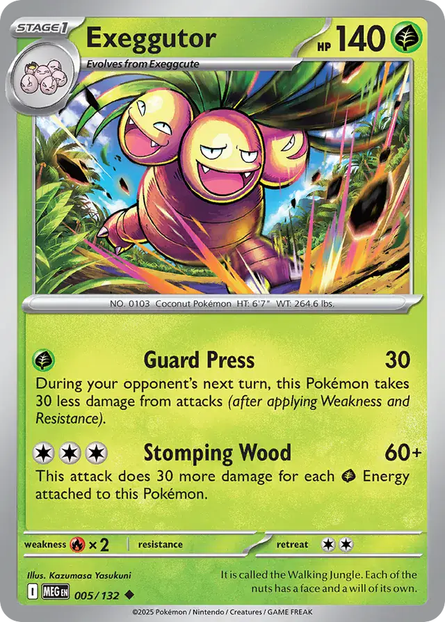 Exeggutor #005 Mega Evolution Pokémon TCG Card – Base