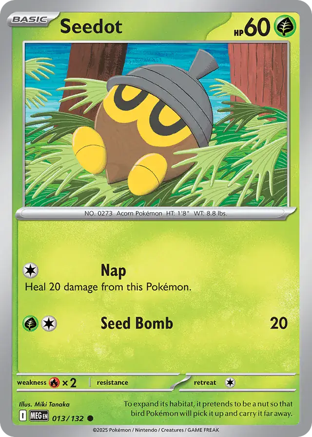 Seedot #013 Mega Evolution Pokémon TCG Card – Base