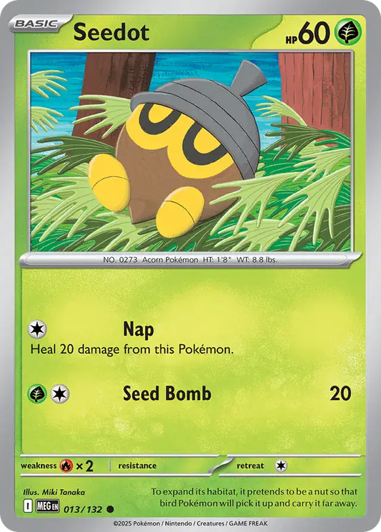 Seedot #013 Mega Evolution Pokémon TCG Card – Base