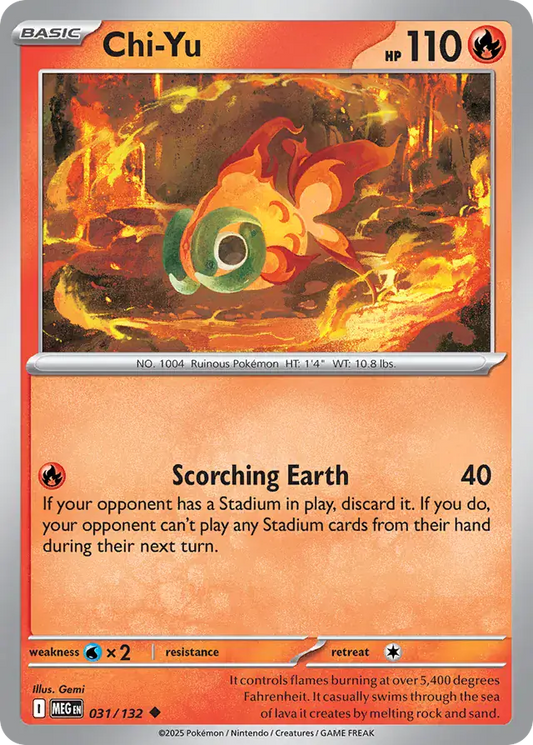Chi-Yu #031 Mega Evolution Pokémon TCG Card – Base