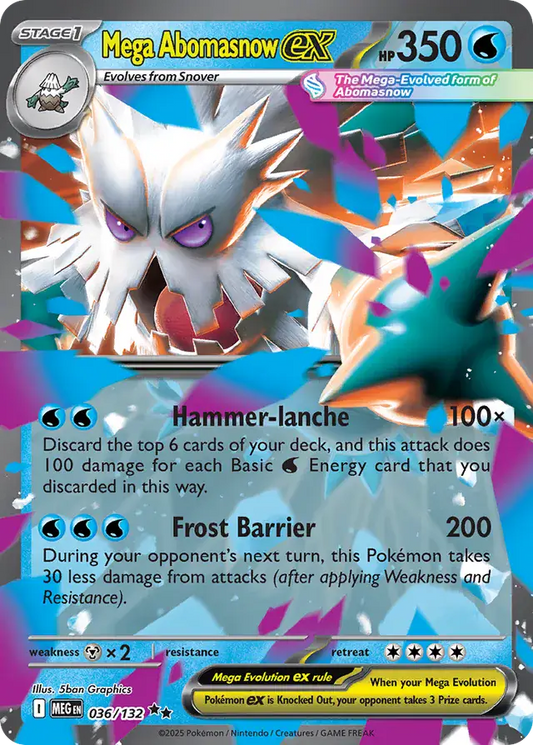 Mega Abomasnow #036 Mega Evolution Pokémon TCG Card – Mega Evolution