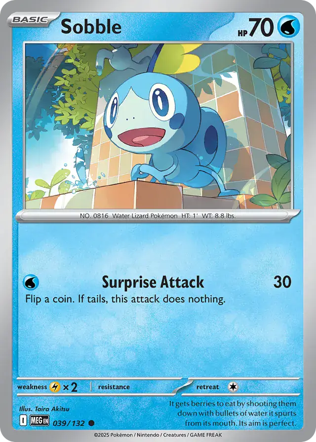 Sobble #039 Mega Evolution Pokémon TCG Card – Base