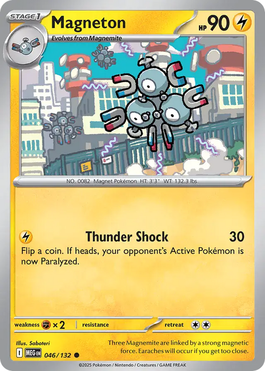 Magneton #046 Mega Evolution Pokémon TCG Card – Base
