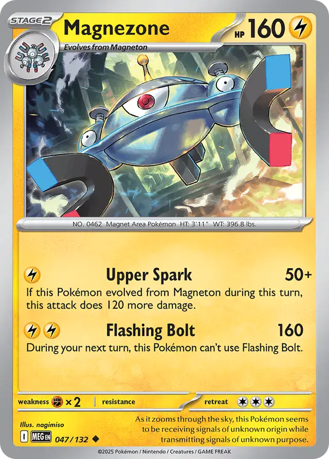Magnezone #047 Mega Evolution Pokémon TCG Card – Base