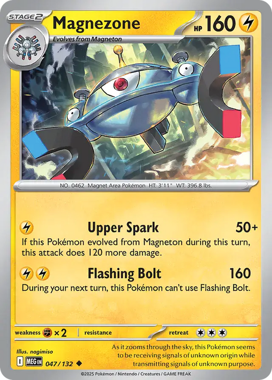 Magnezone #047 Mega Evolution Pokémon TCG Card – Base