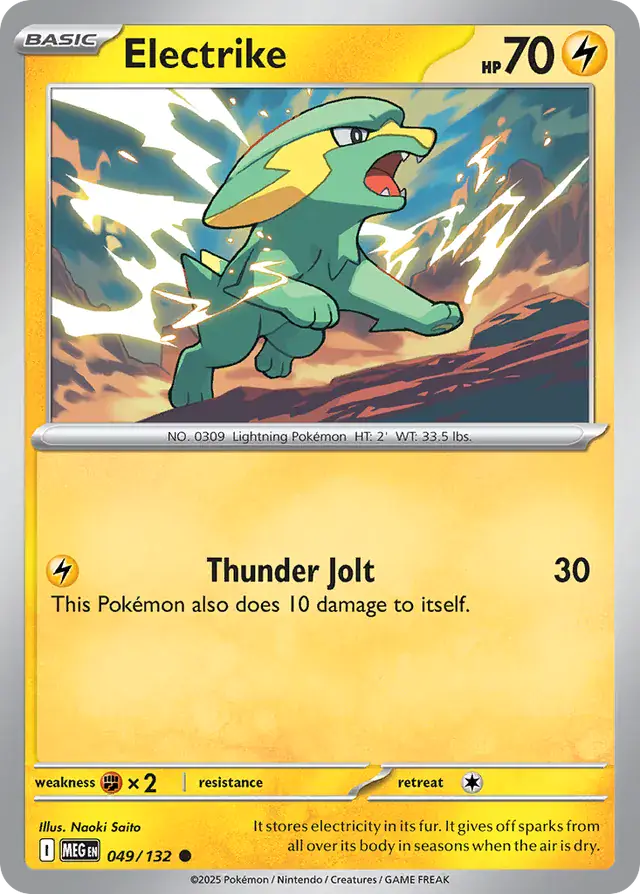 Electrike #049 Mega Evolution Pokémon TCG Card – Base