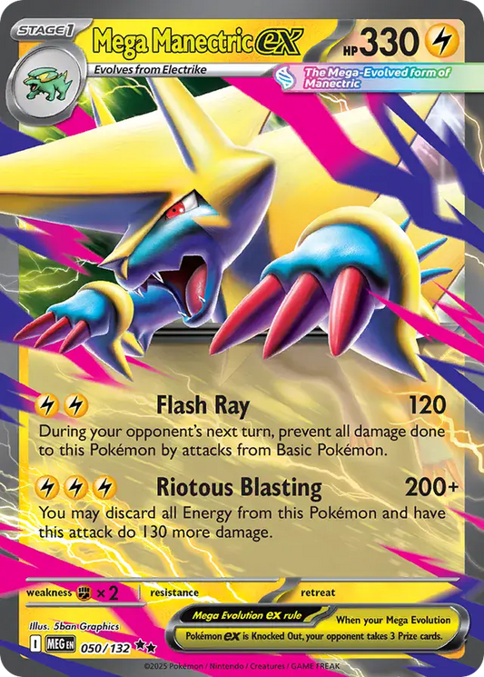 Mega Manectric #050 Mega Evolution Pokémon TCG Card – Mega Evolution