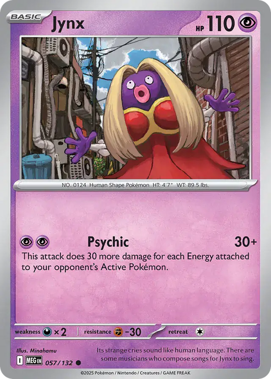 Jynx #057 Mega Evolution Pokémon TCG Card – Base