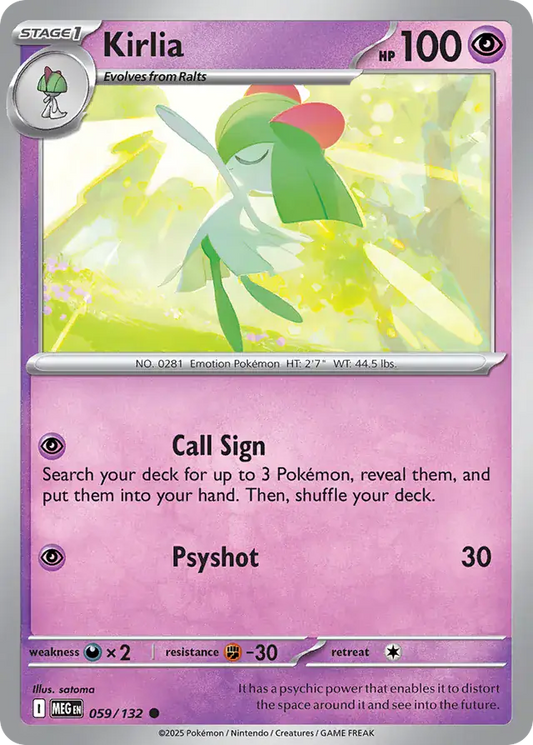 Kirlia #059 Mega Evolution Pokémon TCG Card – Base