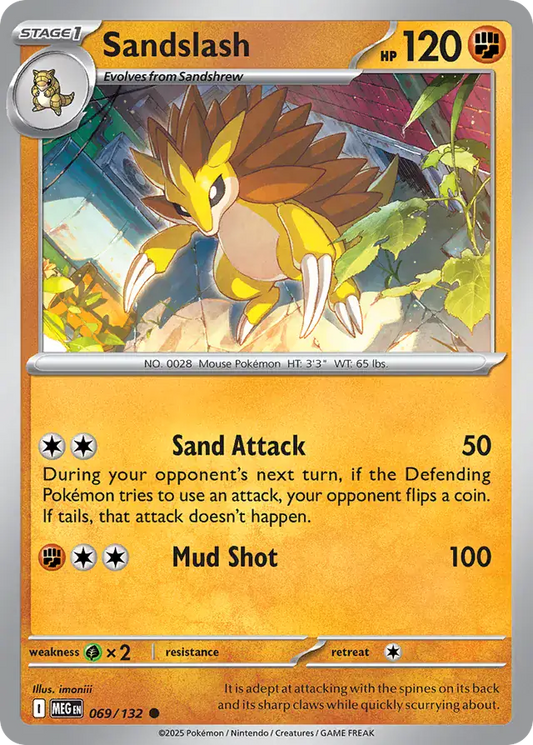 Sandslash #069 Mega Evolution Pokémon TCG Card – Base