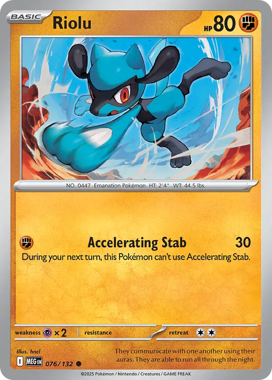Riolu #076 Mega Evolution Pokémon TCG Card – Base