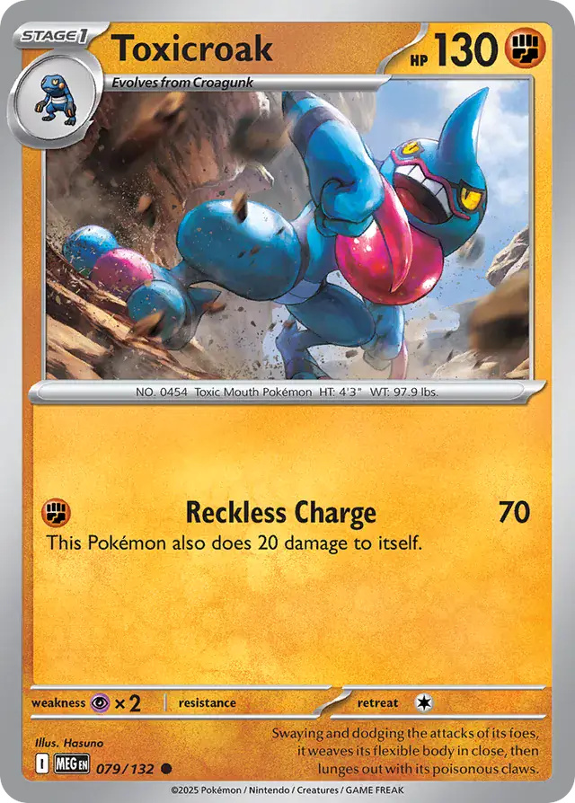 Toxicroak #079 Mega Evolution Pokémon TCG Card – Base