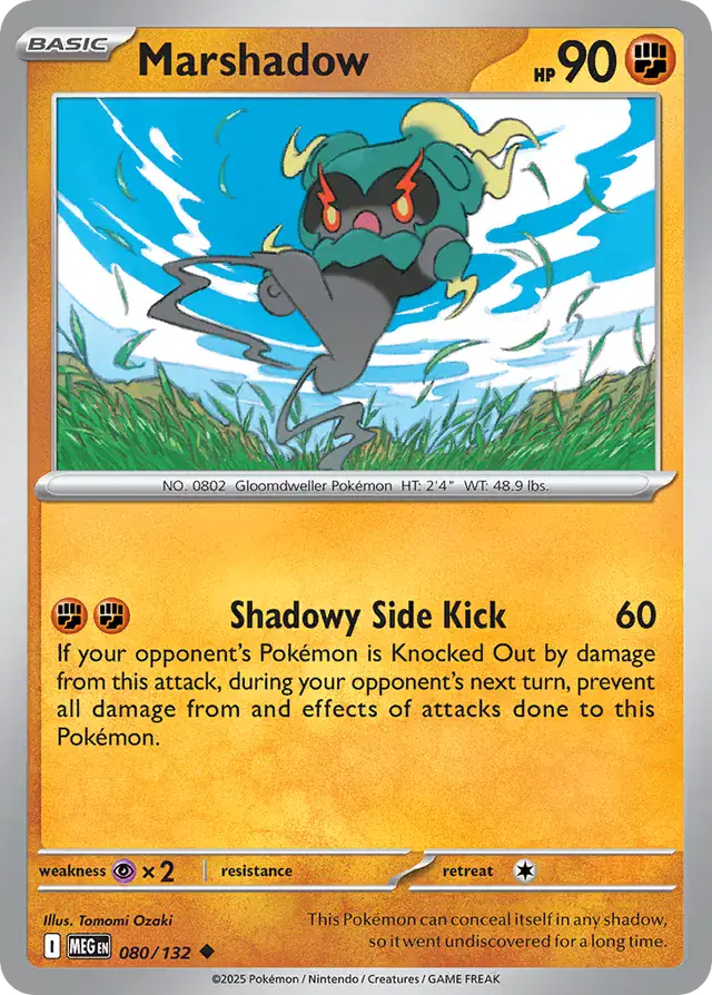 Marshadow #080 Mega Evolution Pokémon TCG Card – Base