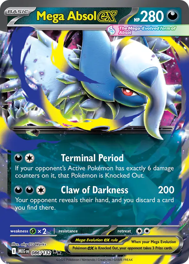 Mega Absol #086 Mega Evolution Pokémon TCG Card – Mega Evolution