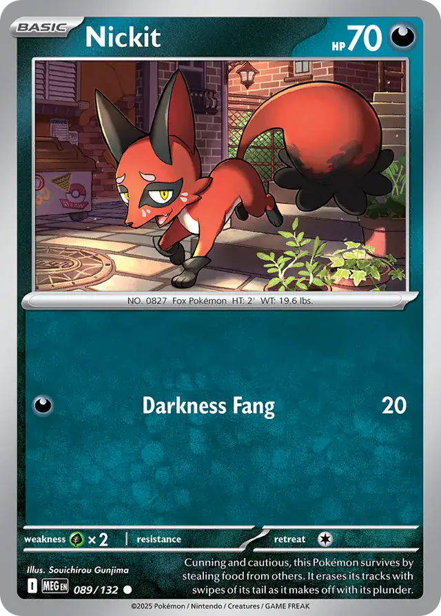 Nickit #089 Mega Evolution Pokémon TCG Card – Base