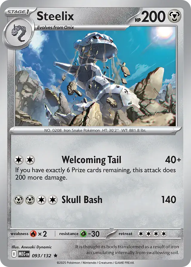 Steelix #093 Mega Evolution Pokémon TCG Card – Base