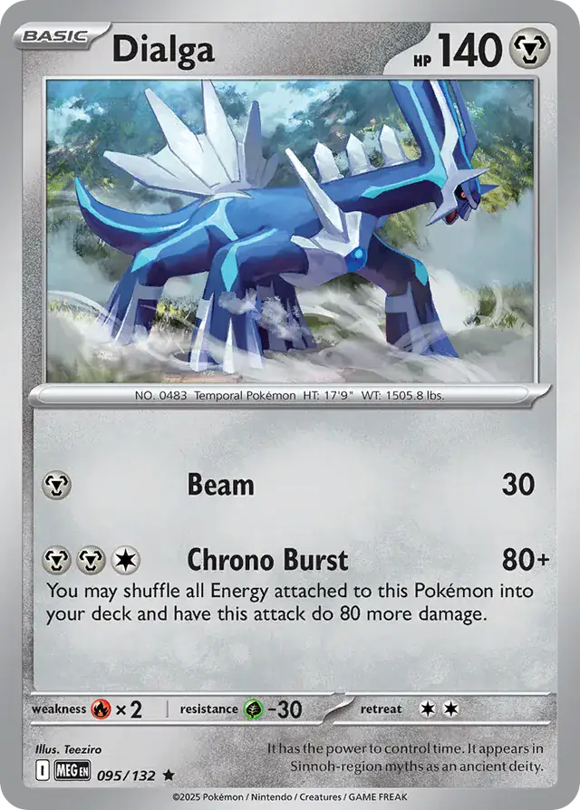 Dialga #095 Mega Evolution Pokémon TCG Card – Base