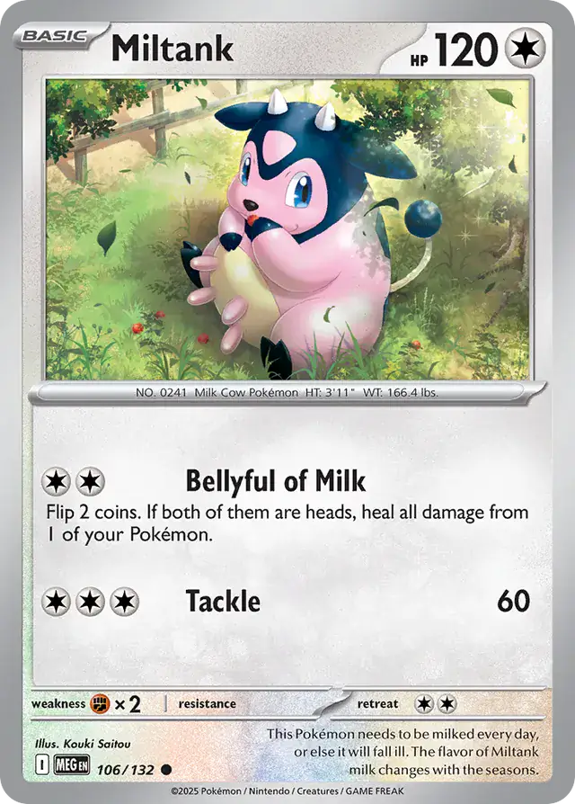 Miltank #106 Mega Evolution Pokémon TCG Card – Base