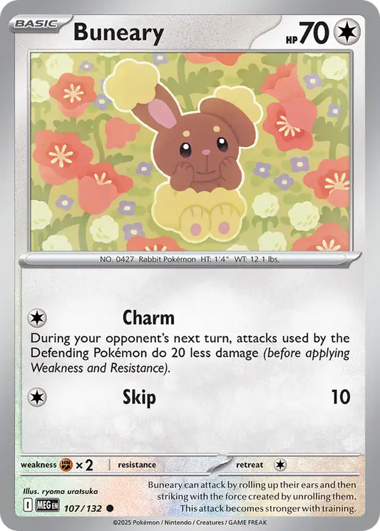 Buneary #107 Mega Evolution Pokémon TCG Card – Base