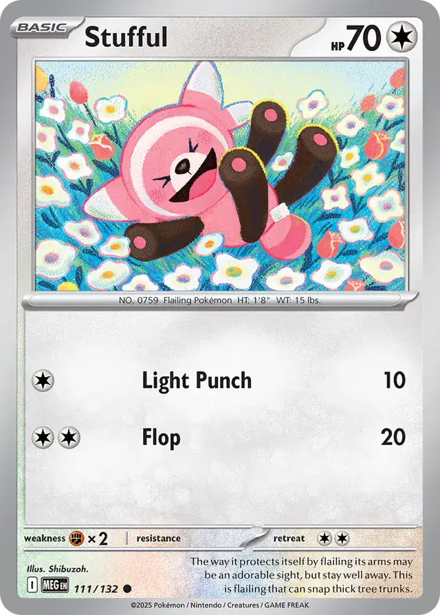 Stufful #111 Mega Evolution Pokémon TCG Card – Base