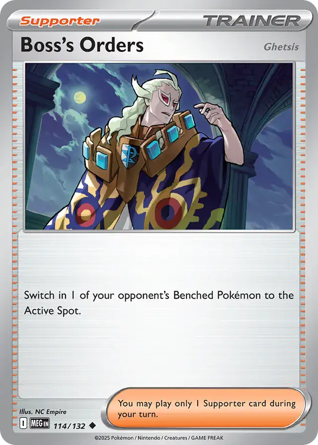 Boss's Orders [Ghetsis] #114 Mega Evolution Pokémon TCG Card – Base