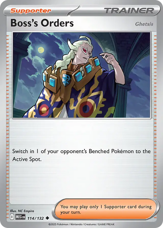 Boss's Orders [Ghetsis] #114 Mega Evolution Pokémon TCG Card – Base