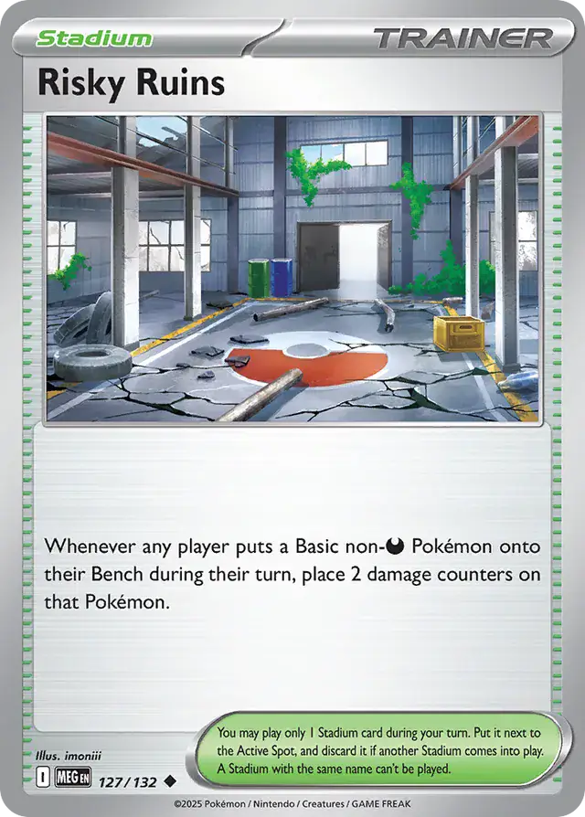 Risky Ruins #127 Mega Evolution Pokémon TCG Card – Base