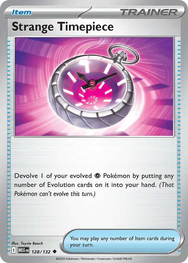 Strange Timepiece #128 Mega Evolution Pokémon TCG Card – Base