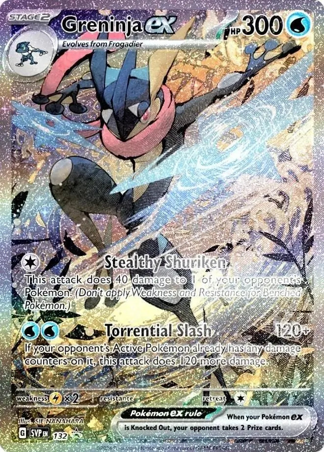 Greninja ex 132 Shrouded Fable Greninja ex Special Illustration Collection Exclusive - MissingNo.