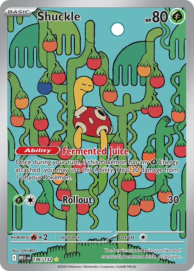 Shuckle #136 Mega Evolution Pokémon TCG Card – Base