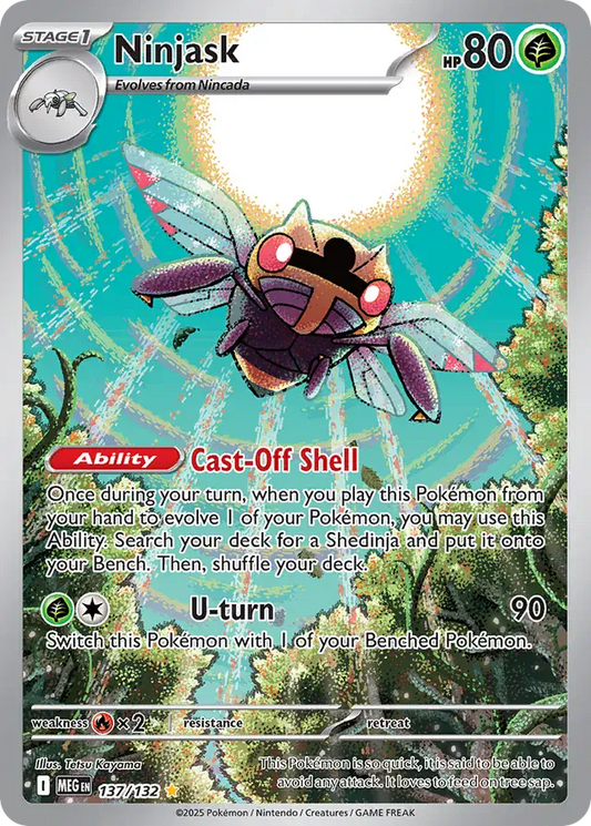 Ninjask #137 Mega Evolution Pokémon TCG Card – Base