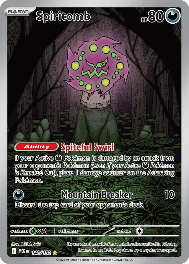 Spiritomb #148 Mega Evolution Pokémon TCG Card – Base
